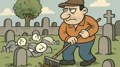 Fıkra: Temel mezarlıkta işe başlar...