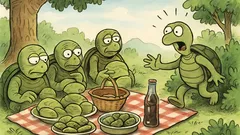 Fıkra: Dört kaplumbağa pikniğe çıkmaya karar vermiş…