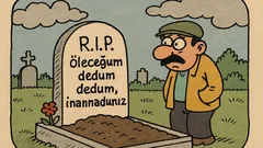 Fıkra: Temel ölmüş, mezar taşında...