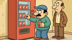 Fıkra: Temel kola otomatına yanaşır...