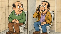 Fıkra: Molada tuvaletten “Merhaba!” geldi