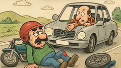 Fıkra: Temel Honda’yla yokuş aşağı gider