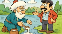 Fıkra: Nasreddin Hoca göle maya çalarken…