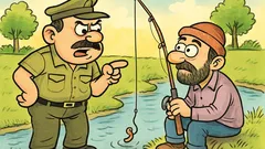 Fıkra: Temel gölde balık tutarken…